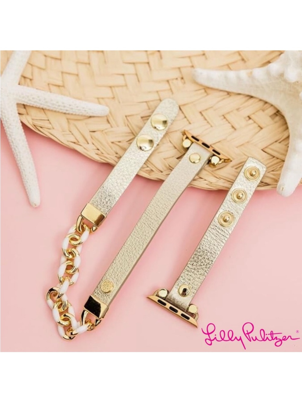 Lilly Pulitzer Metallic Gold Watch Band